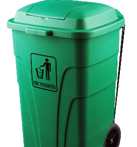 CONTENEDOR 120 L C/APERTURA/PEDAL VERDE