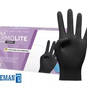 GUANTE NITRILO NEGRO T/L 100 UD