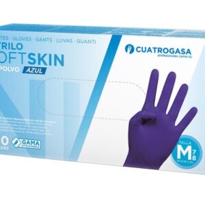 GUANTE NITRILO AZUL T/M 100 UD